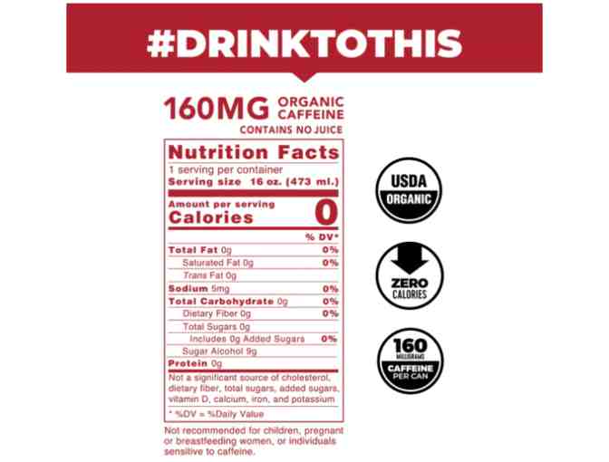 Clean Cause Yerba Mate Case of 12 - Cherry Lime - Zero Calorie