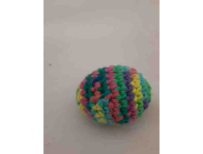 Hand Knit Gnome with Friend: Decorative Egg