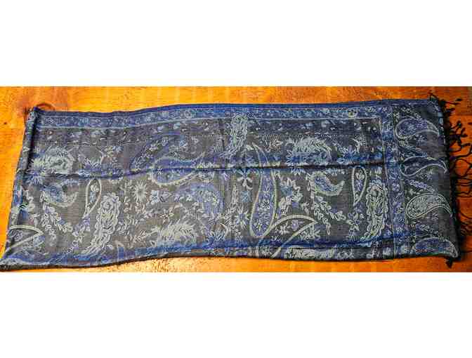 Tolani Pashmina Scarf - Blue - 78'x30 - New with tag