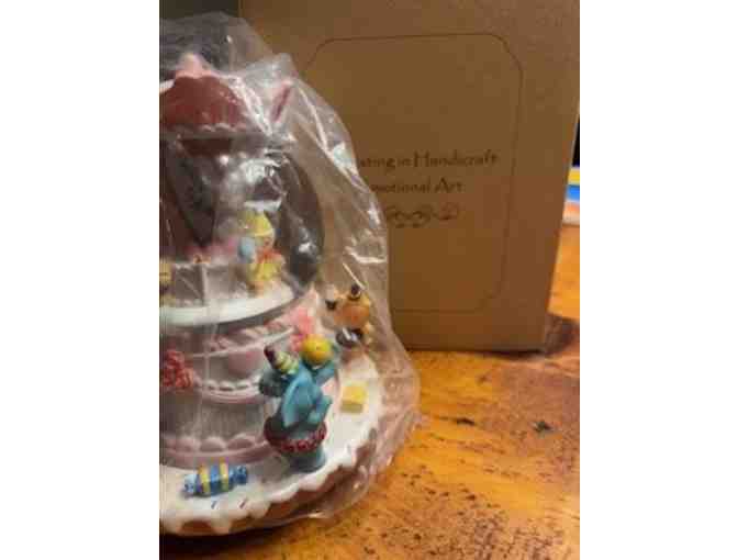 A Happy Birthday Music Box and Snow Globe