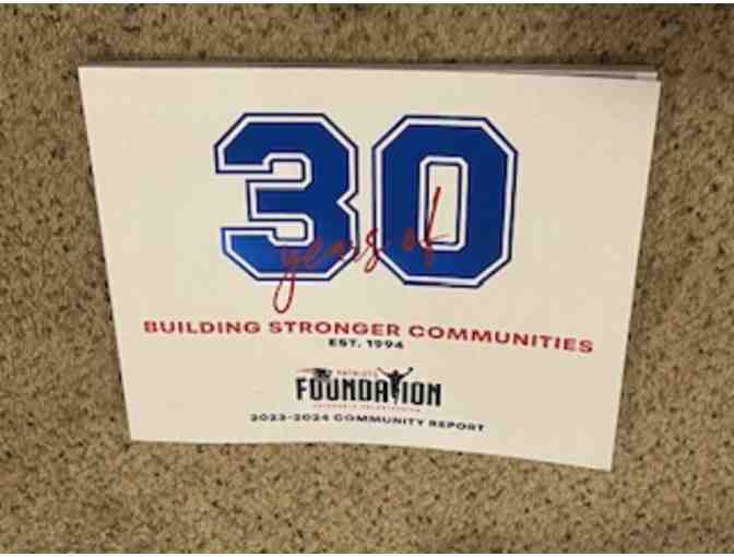 Patriots Football Autographed by Center David Andrews