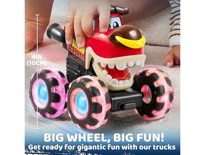 Pack Monster Truck Toy - Motion Activated Press & Go Light-Up Cars for Toddlers (ages 18 m