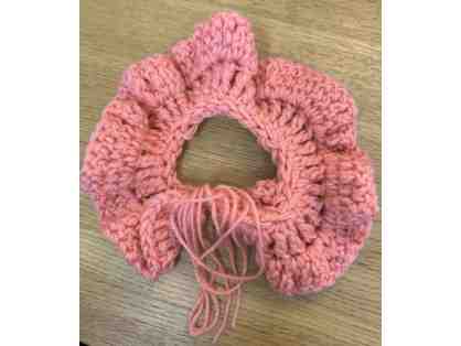 Pink Crochet Clown Collar