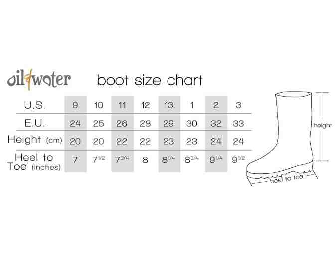 Oil & Water Platinum Rainboots (Size 1)