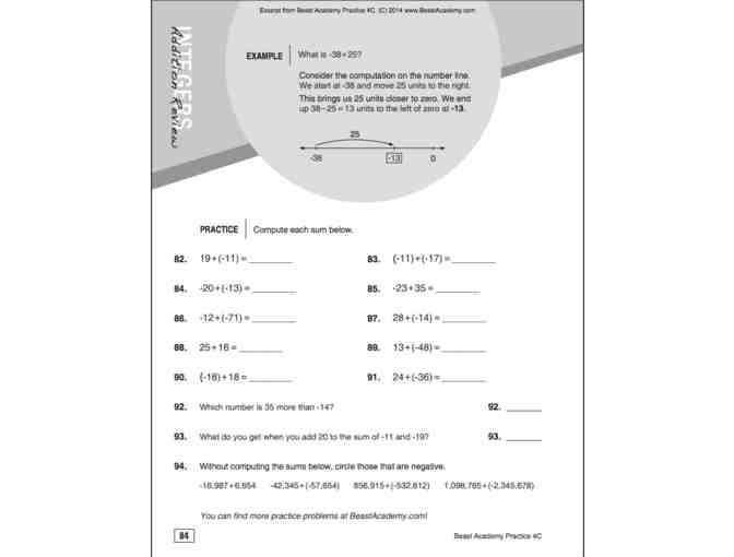 Beast Academy 4A, 4B, 4C, and 4D Guides and Practice Books
