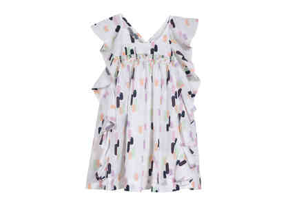 Velveteen Amber Dress - Splodge Print Voile (size 8)