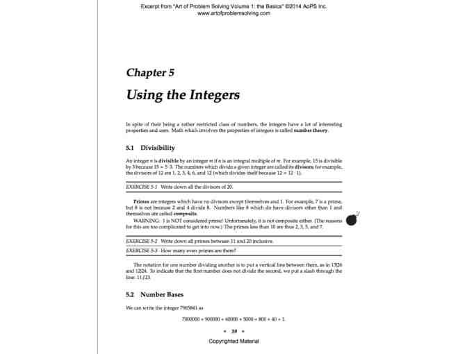 Art of Problem Solving - Vol. 1 & 2 and Competition Math for Middle School