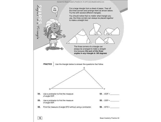 Beast Academy 4A, 4B, 4C, and 4D Guides and Practice Books