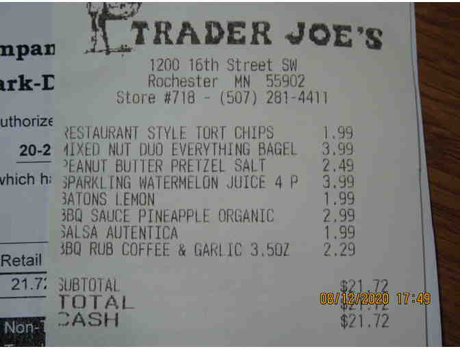 Trader Joe's Snack Basket