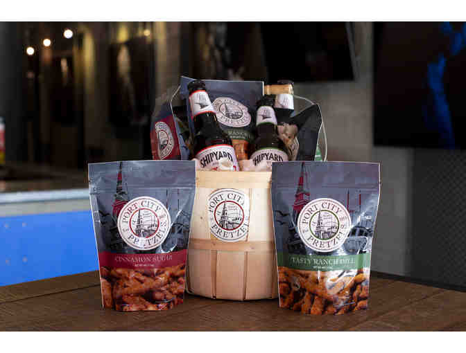 Port City Pretzels and Beer Gift Basket