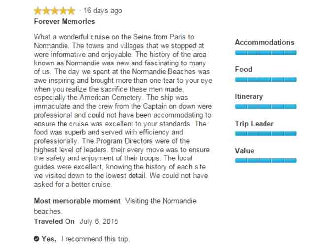 French River Cruise for Two - The Seine: Paris to Normandy