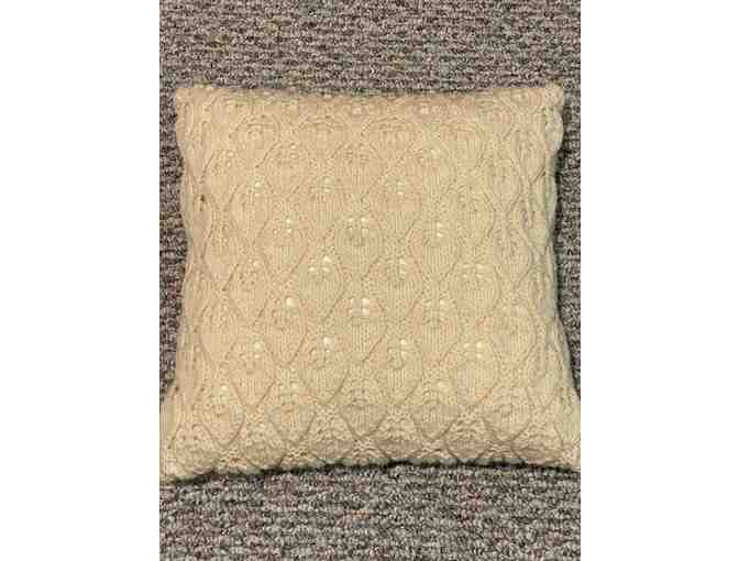 Pillow with Handknit Cover