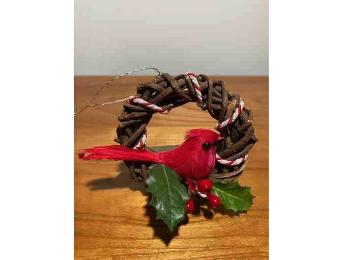 Basket of Christmas Ornaments