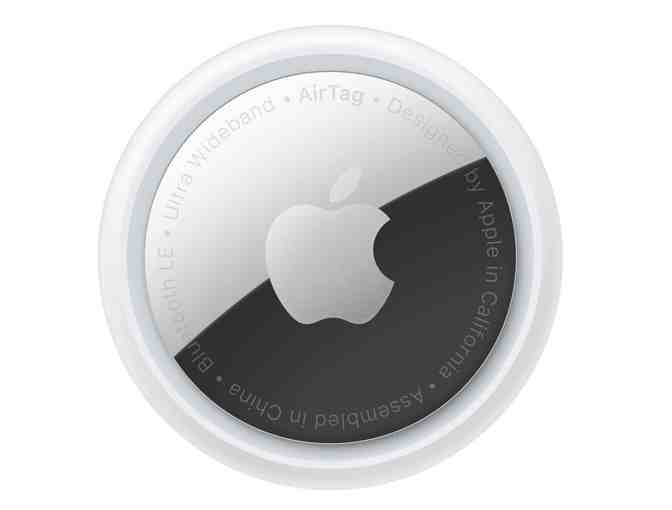 Apple AirTag with Brown Leather Case