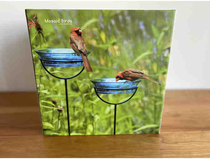 Garden Stake Bird Bath or Feeder