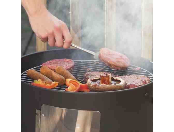 Steel Smoker and Round BBQ Grill Combo