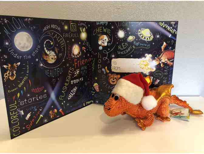 Oliver & Hope's Adventure under the Stars - Hardcover with Holiday Edition Hugo the Dragon