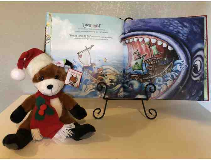 Oliver & Hope's Superhero Saturday -Hardcover with Holiday Edition Charlotte the Fox Plush