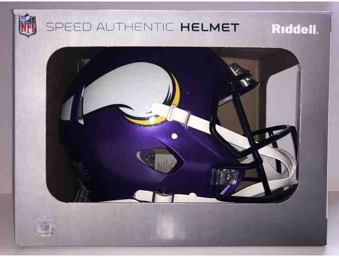 Autographed Minnesota Vikings Xavier Rhodes Riddell Speed Authentic Helmet