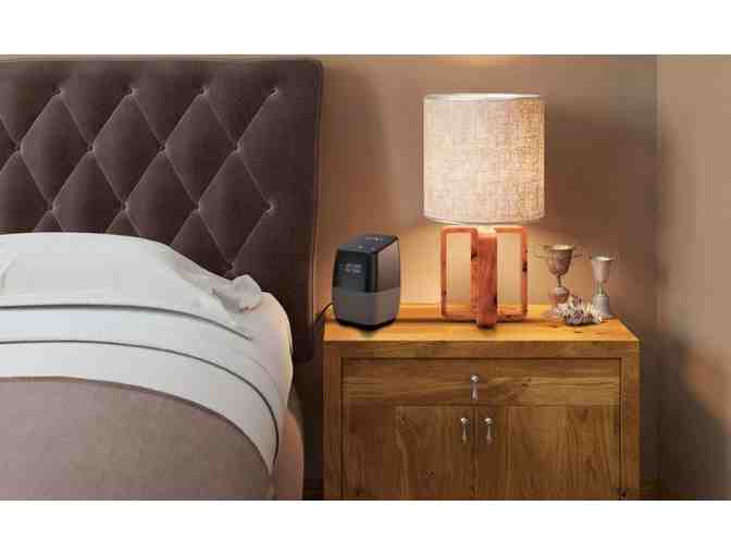 Insignia - Voice Smart Bluetooth Speaker, Alarm Clock w/ Google Assistant - Black