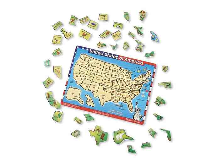 Melissa & Doug - United States of America Map Sound Puzzle (ages 5+)