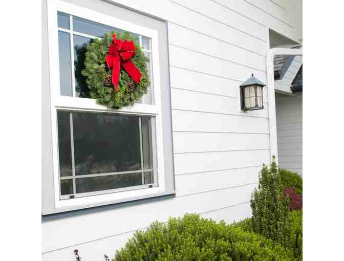 Window Wreath - 18 inches (Red)