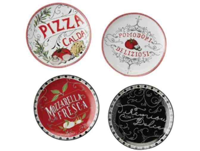 Italiano Towels AND Porcelain Appetizer Plates