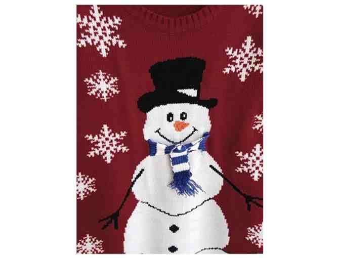 Women's Size Large - Ugly Christmas Sweater with Snowman