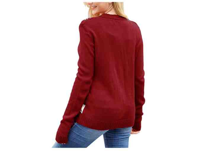 Women's Size Large - Ugly Christmas Sweater with Snowman