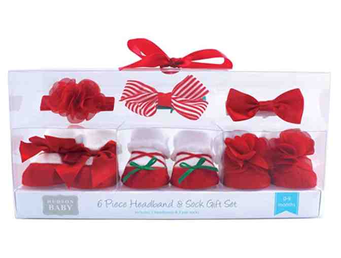 Hudson Baby - Baby Headband & Socks Gift Set