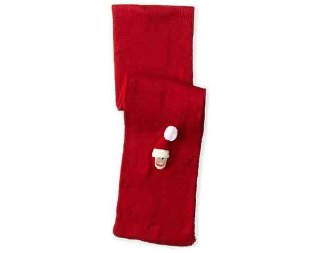 Baby knit Scarf & Reindeer Antlers - Baby Beanie, Crochet Knitted Hat