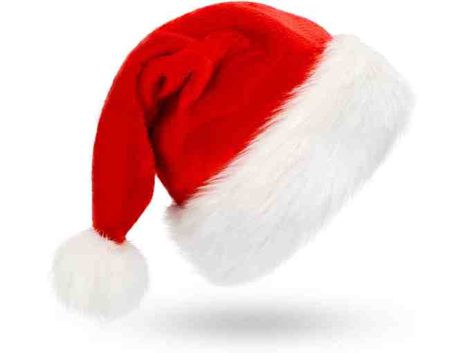 Men's Blizzard Bay - Ugly Christmas Sweater, Rooster - Size Large w/ Classic Santa Hat