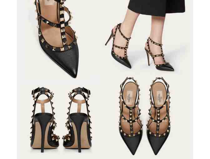 Valentino Garavani Rockstud Ankle Strap Pump - Size 37 (US 7)