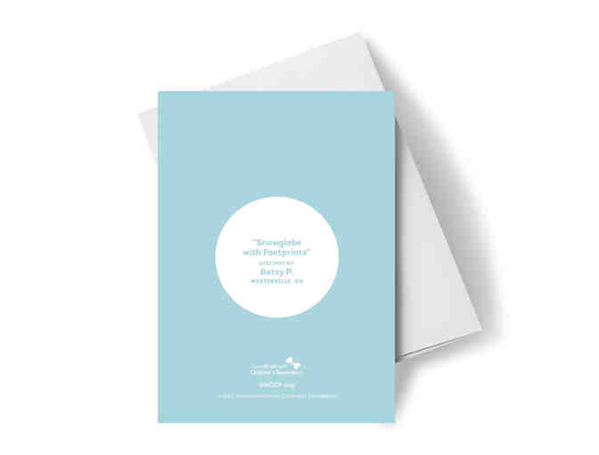 UHCCF Holiday Card - Snowglobe with Footprints