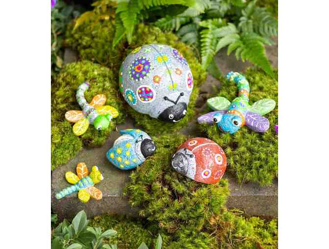 Hearthsong - Paint Your Own Ladybug - Dragonfly Rock Pet & 2 Bird Houses