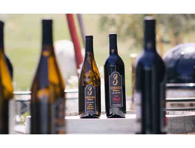 3 Steves Winery, Livermore, CA - Wine Tasting for Six plus 2 bottles of wine