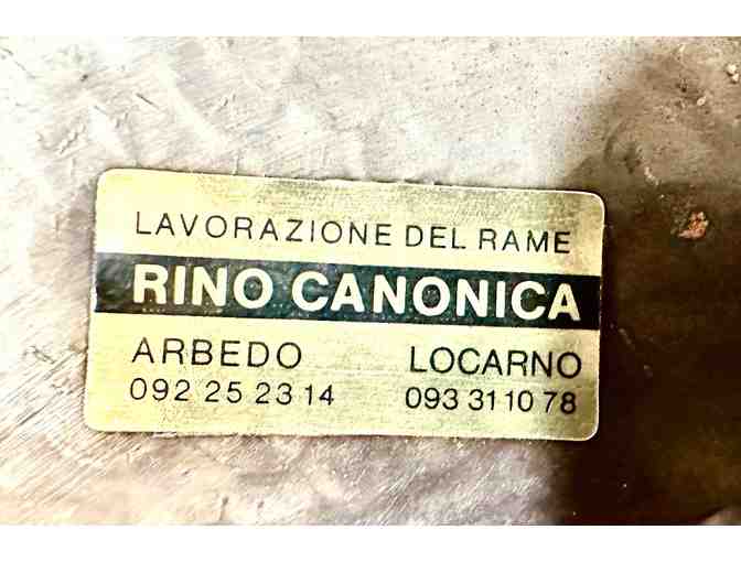 Vintage Copper Skillet 'Ricordo Monte Parrone 1977'