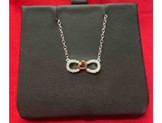 Silver Heart Infinity Pendant