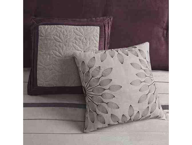 Madison Park - Palmer 7 Piece Comforter Set - Plum - King