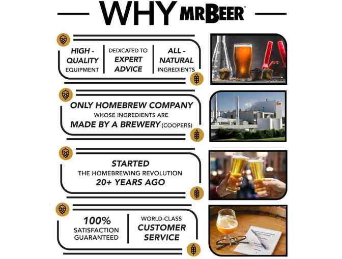 Mr. Beer Deluxe Edition 2 Gallon Homebrewing Craft Beer Making Kit