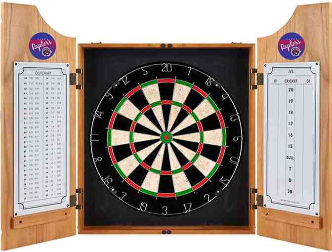 Trademark Gameroom GUINNESS Wood Dart Cabinet, One Size, Brown