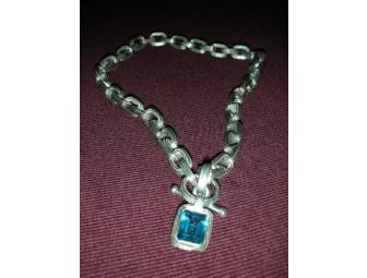 5ct Blue Topaz Necklace