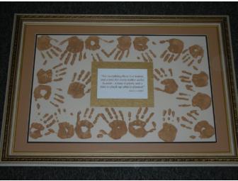 Mrs. Delk's Classroom Project - Framed '20 Hands of Love'