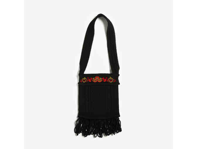 Vrikke Norwegian embroidered knit purse - Photo 1