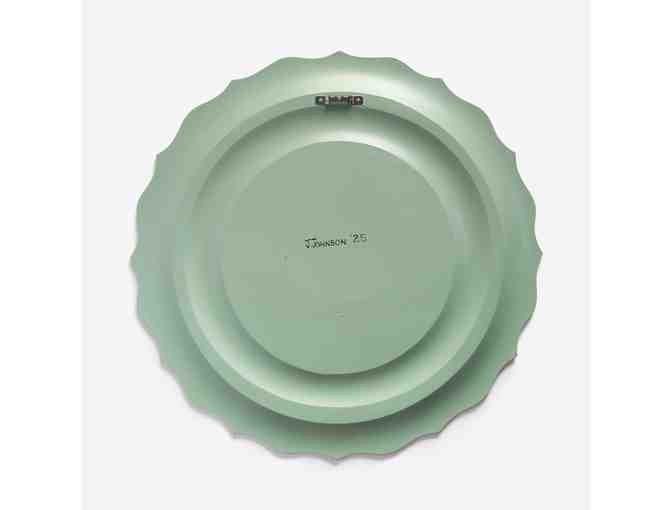 Scalloped Edge Plate with Telemark Rosemaling by Jerry Johnson