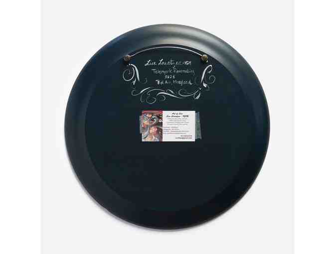 Wooden Plate with Transparent Telemark Design by Lise Lorentzen