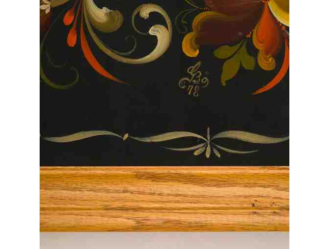 Telemark Rosemaled Masonite Panel by Gunnar B&oslash;