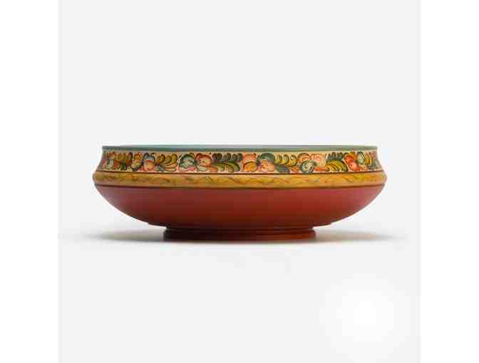 Large Rosemaled Bowl by Ethel Kvalheim