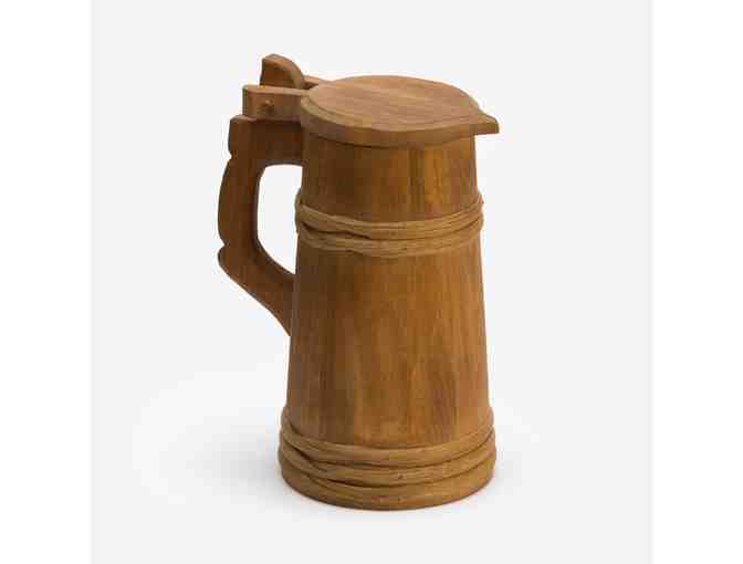 Tankard with Stave Construction and Split Twig Bands by Jim Berquist