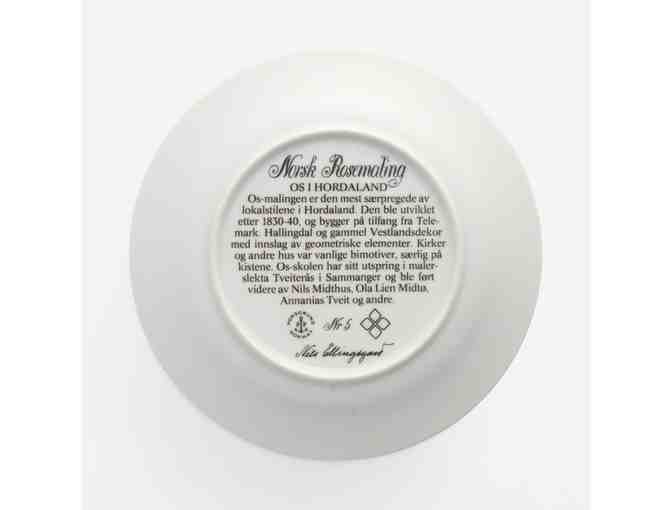 Set of 6 Porsgrund Porcelain China Cups, saucers and Dessert Plates